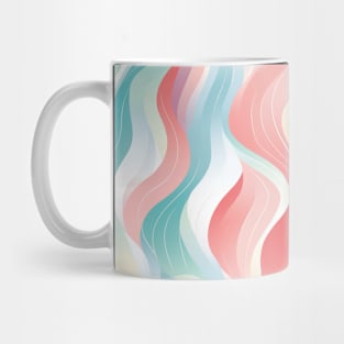 Pastel Ripples: Modern Abstract Waves Unleashed Mug